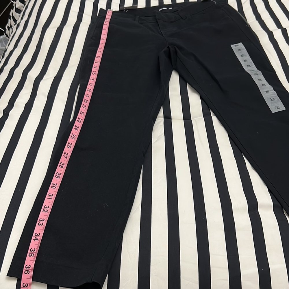 NWT Old Navy ⚓️ Mid-Rise Pixie Pants Black Size 10